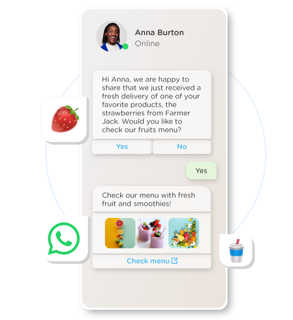 whatsapp business integrated product catalog